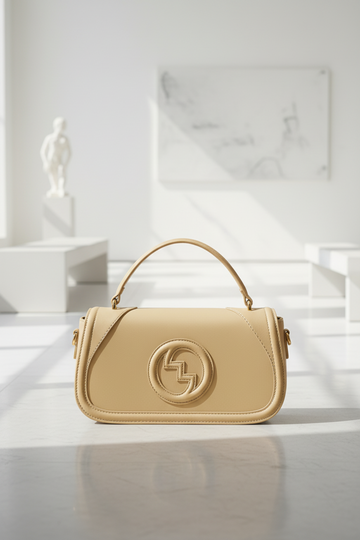 Textured Top-Handle Shoulder Bag